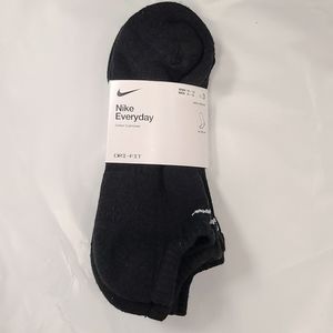 Nike Men's Dri-Fit Black No Show Socks NEW